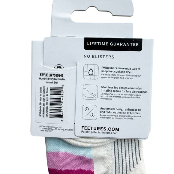 NWT Feetures Everyday Women's Ultra Light Invisible Socks Size L 10-13 - Picture 4 of 4